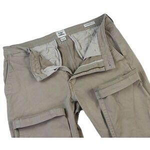 Flint and Tinder Straight Fit Mens Khaki Chino Pants Size 34x32 Cotton Blend
